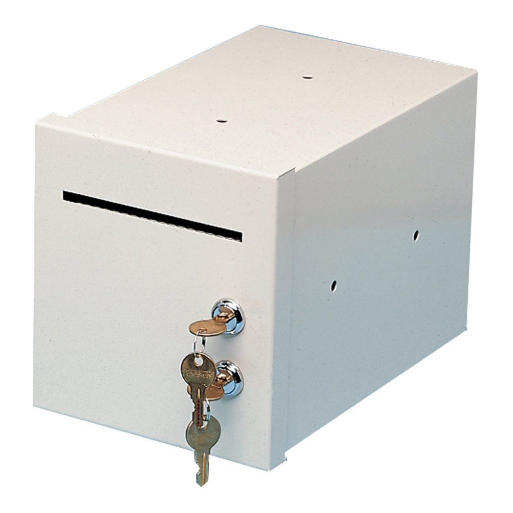 SE-KURE Controls INC Cash Drop Box Locking Cash Box with 2 Keys USA Made NEW 